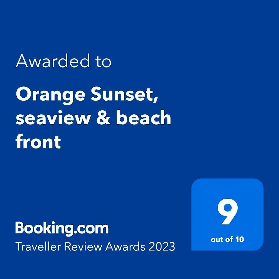 Orange Sunset, seaview&beach front Alghero Apartment